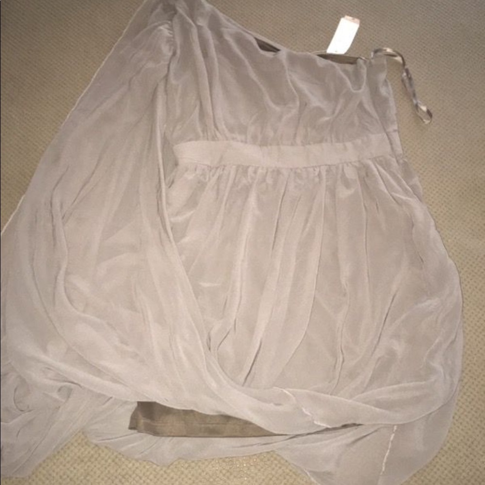 Grey One Shoulder Dress